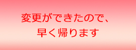 空港に行かずに電話で代替フライトの用意ができた